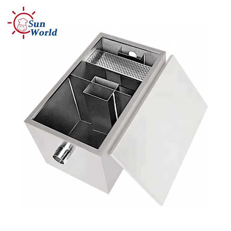 Commercial Kitchen Grease Interceptor - 業務用シンク下油水分離器、商業用油水分離装置、レストラン厨房油水分離処理