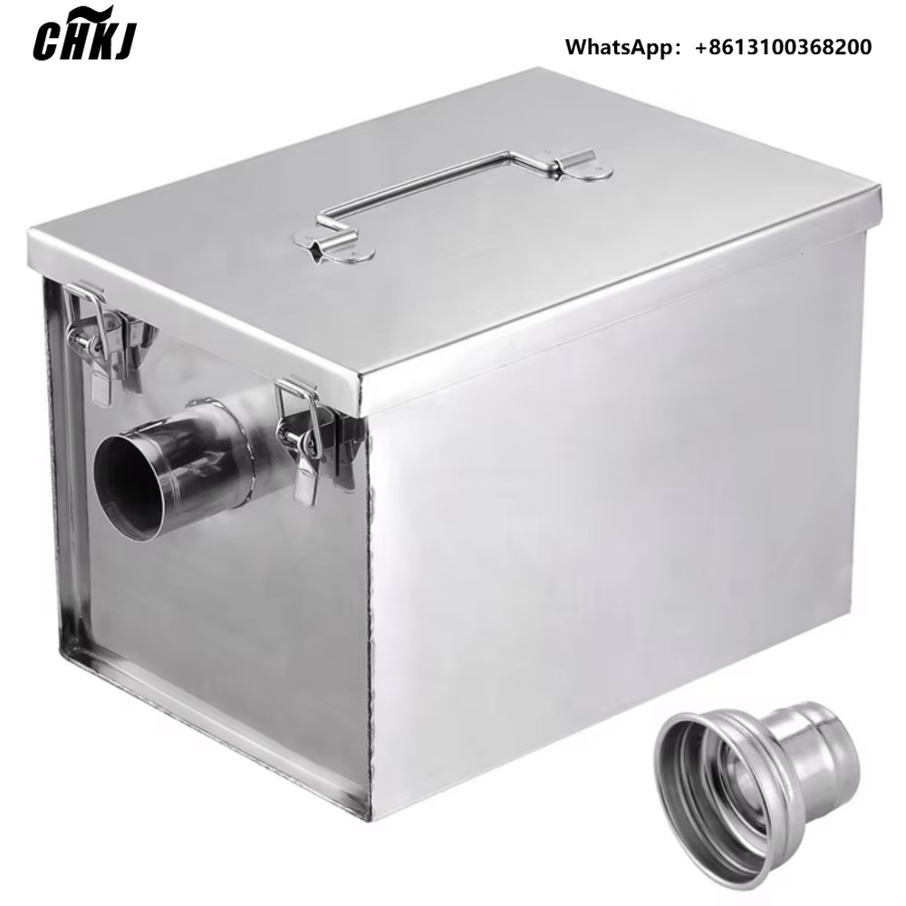 Commercial Kitchen Grease Interceptor - ポータブル5GPM家庭用・業務用キッチンステンレス製グリーストラップ、シンク下グリースインターセプター、油水分離器