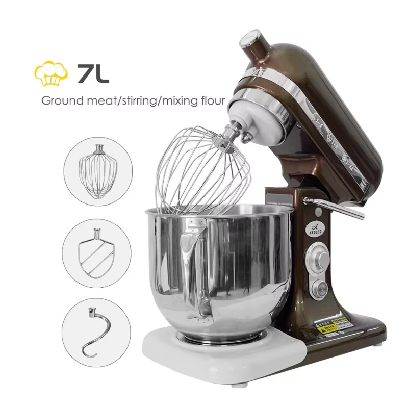 Commercial Kitchen Supplier - 家庭用キッチン7リットルステンレス製ミキシングボウル生地ミキサーベーキングサプライヤー業務用フードミキサー