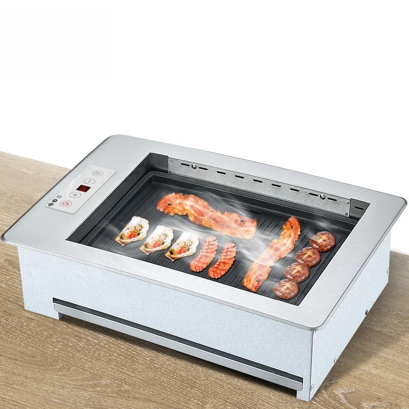 Commercial Kitchen Japanese - 日本の韓国風無煙バーベキューグリルキッチン屋内テーブル業務用レストラン電気BBQグリル