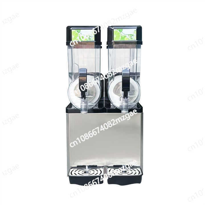 Slushy Machine - スムージーマシン 2タンク 15L スラッシュメーカー スラッシーアイス製造機 業務用フード向けドリンクスラッシュマシン