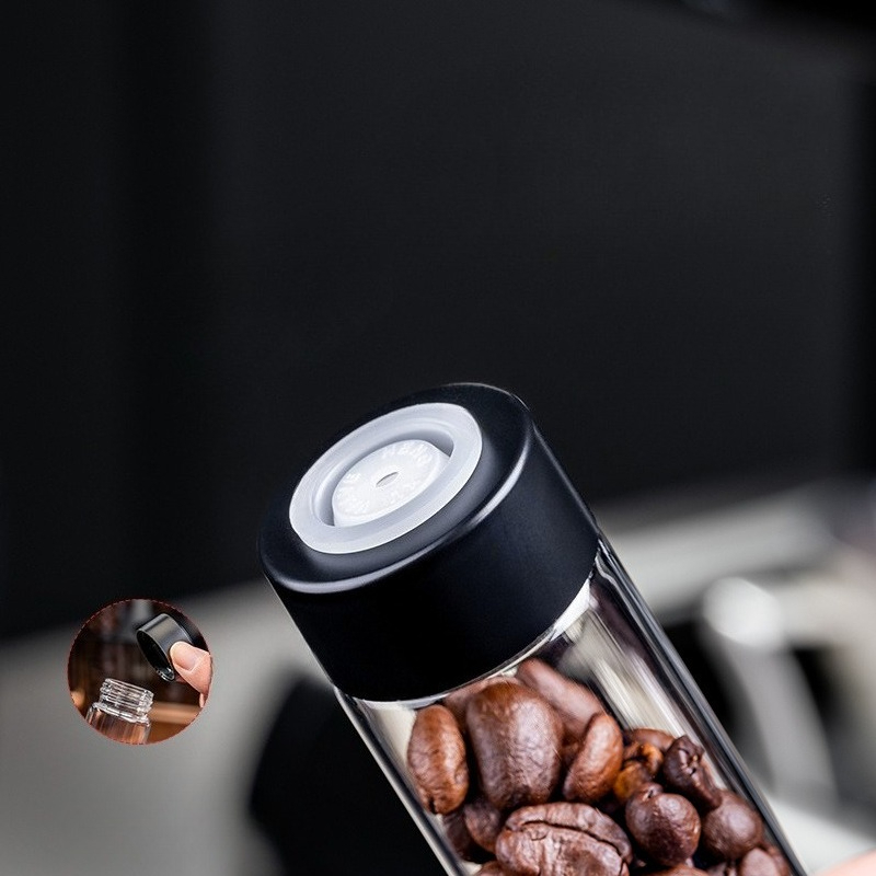 JUSTINLAU ガラス製コーヒー豆保存容器 気密1方向バ - Commercial Kitchen Shed のレビューと価格