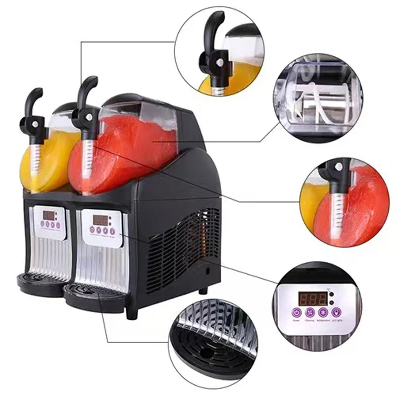 スラッシーマシン、2タンクスラッシーマシン、300W業務用ス - Slushy Machine のレビューと価格