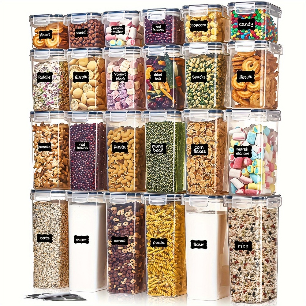 24個入り食品保存容器 12箱 12蓋 気密パントリーオーガ - Commercial Kitchen Shed のレビューと価格