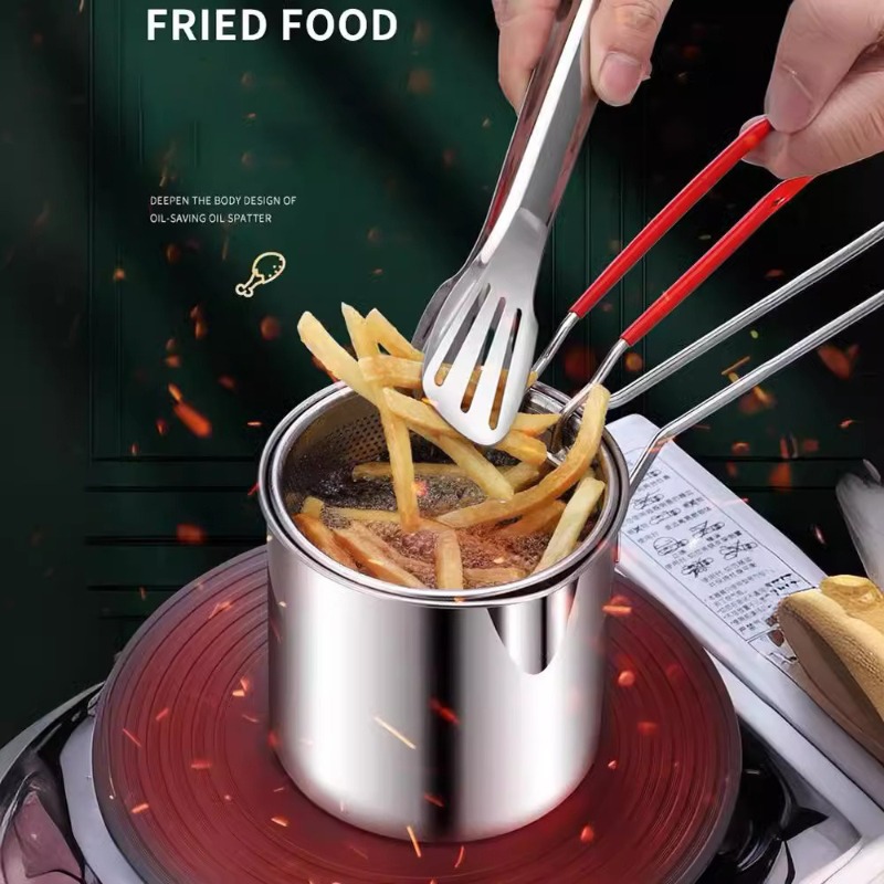 304 ステンレス鋼ディープフライヤーフライバスケット付き多 - Commercial Kitchen Cooking のレビューと価格