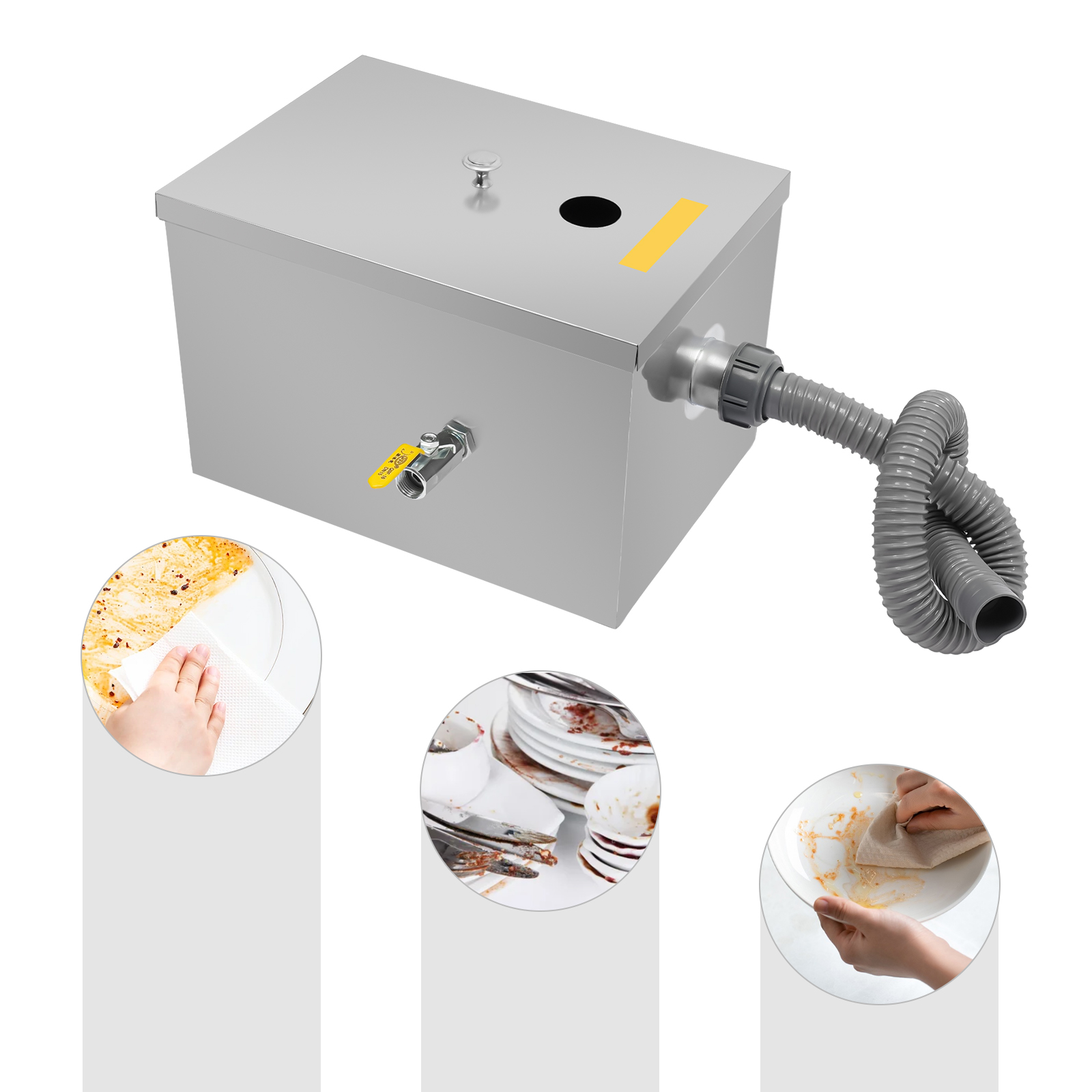 20L業務用グリーストラップ、レストラン、工場、家庭用キッチ - Commercial Kitchen Grease Interceptor のレビューと価格