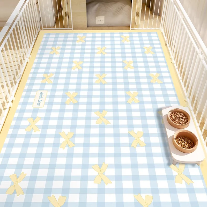 ペット用防水カーペット 猫 犬用食事マット ブルーチェック柄 - Commercial Kitchen Japanese のレビューと価格