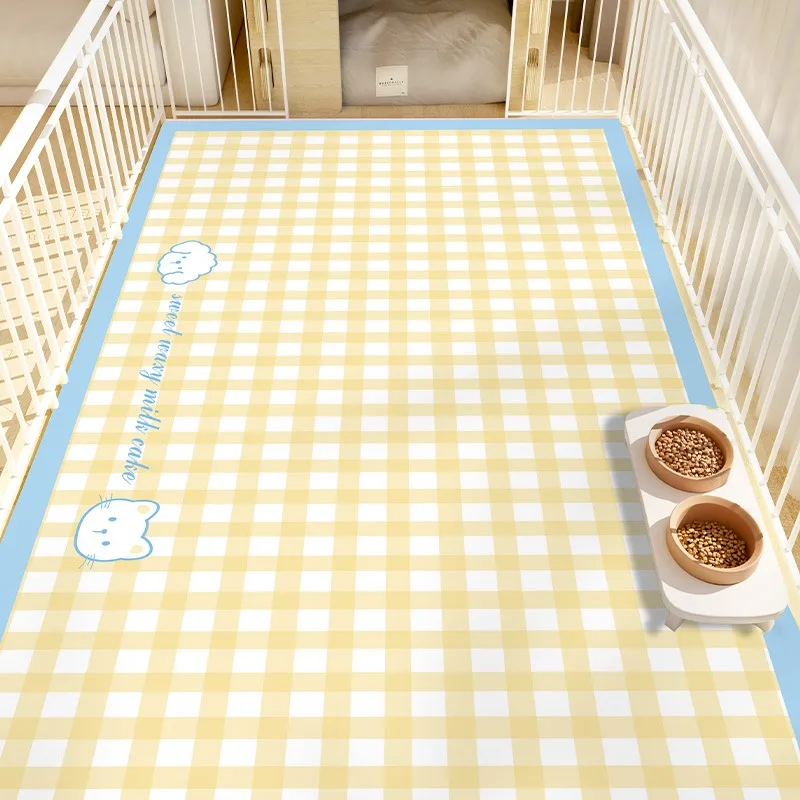 ペット用防水カーペット 猫 犬用食事マット ブルーチェック柄 - Commercial Kitchen Japanese のレビューと価格