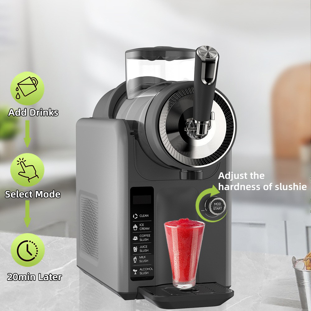 氷不要のスラッシーメーカーマシン、セルフクリーニング機能付き - Slushy Machine のレビューと価格