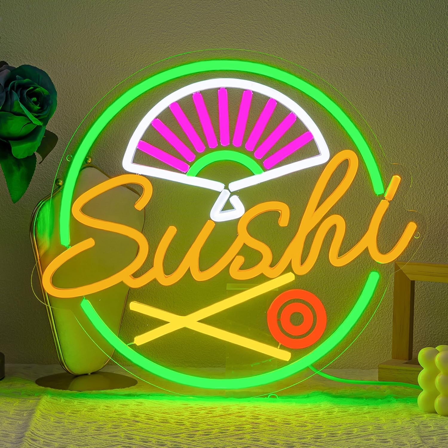 寿司ネオンサイン 壁装飾用 日本の寿司ネオンライト LED  - Commercial Kitchen Japanese のレビューと価格