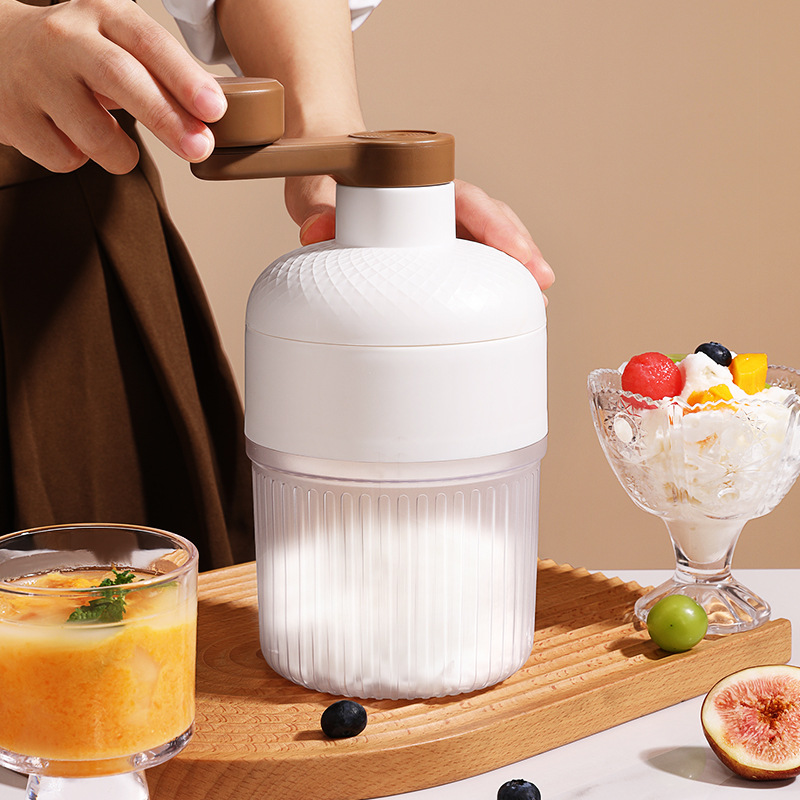 ポータブル手動かき氷メーカー、製氷皿付き、スノーコーンやスラ - Slushy Machine のレビューと価格