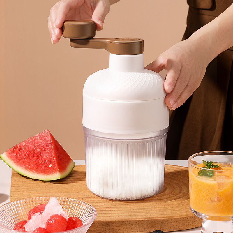 ポータブル手動かき氷メーカー、製氷皿付き、スノーコーンやスラ - Slushy Machine のレビューと価格