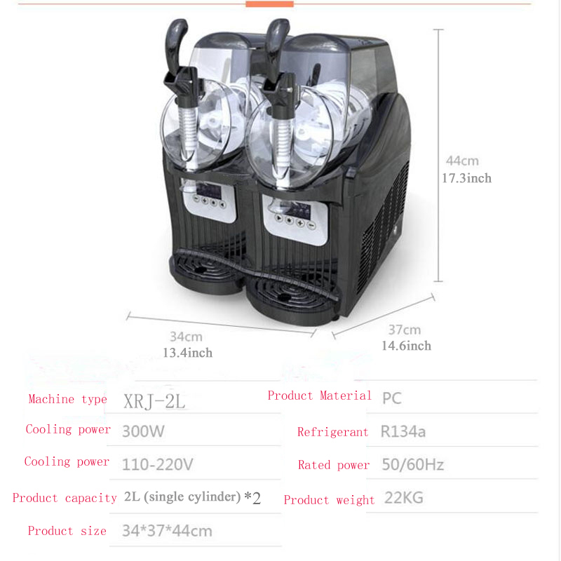 業務用スラッシュマシン 12L 2タンク 大容量 業務用フル - Slushy Machine のレビューと価格