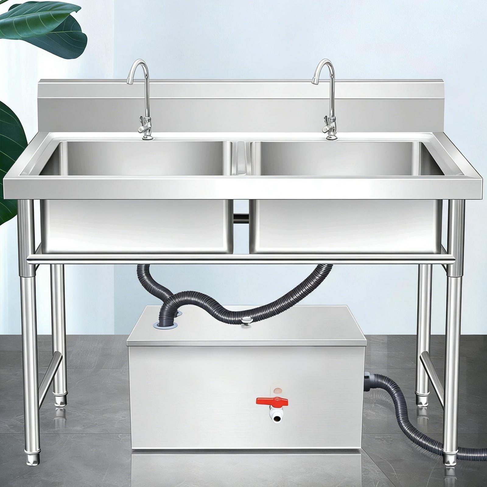 業務用ステンレス製グリーストラップ オイルウォーターセパレー - Commercial Kitchen Grease Interceptor のレビューと価格