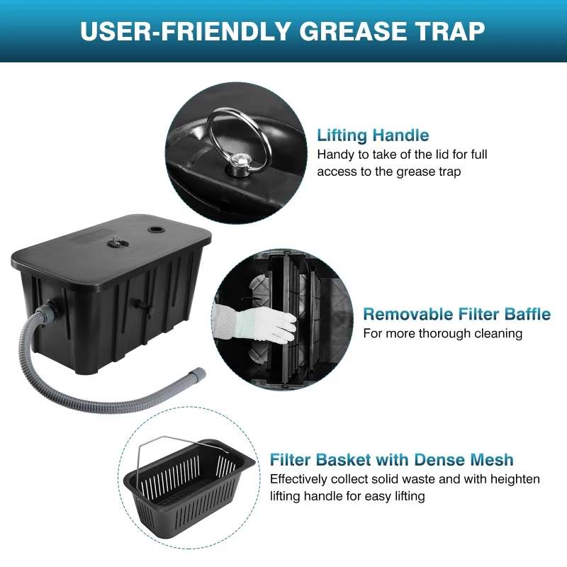 業務用油水分離器、レストラン厨房用油脂トラップ、排水処理用プ - Commercial Kitchen Grease Trap のレビューと価格