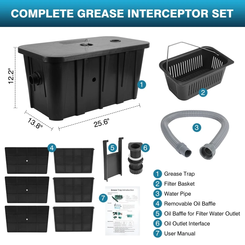 業務用の油と水分離器,歯茎を除去するための装置,レストラン, - Commercial Kitchen Grease Interceptor のレビューと価格