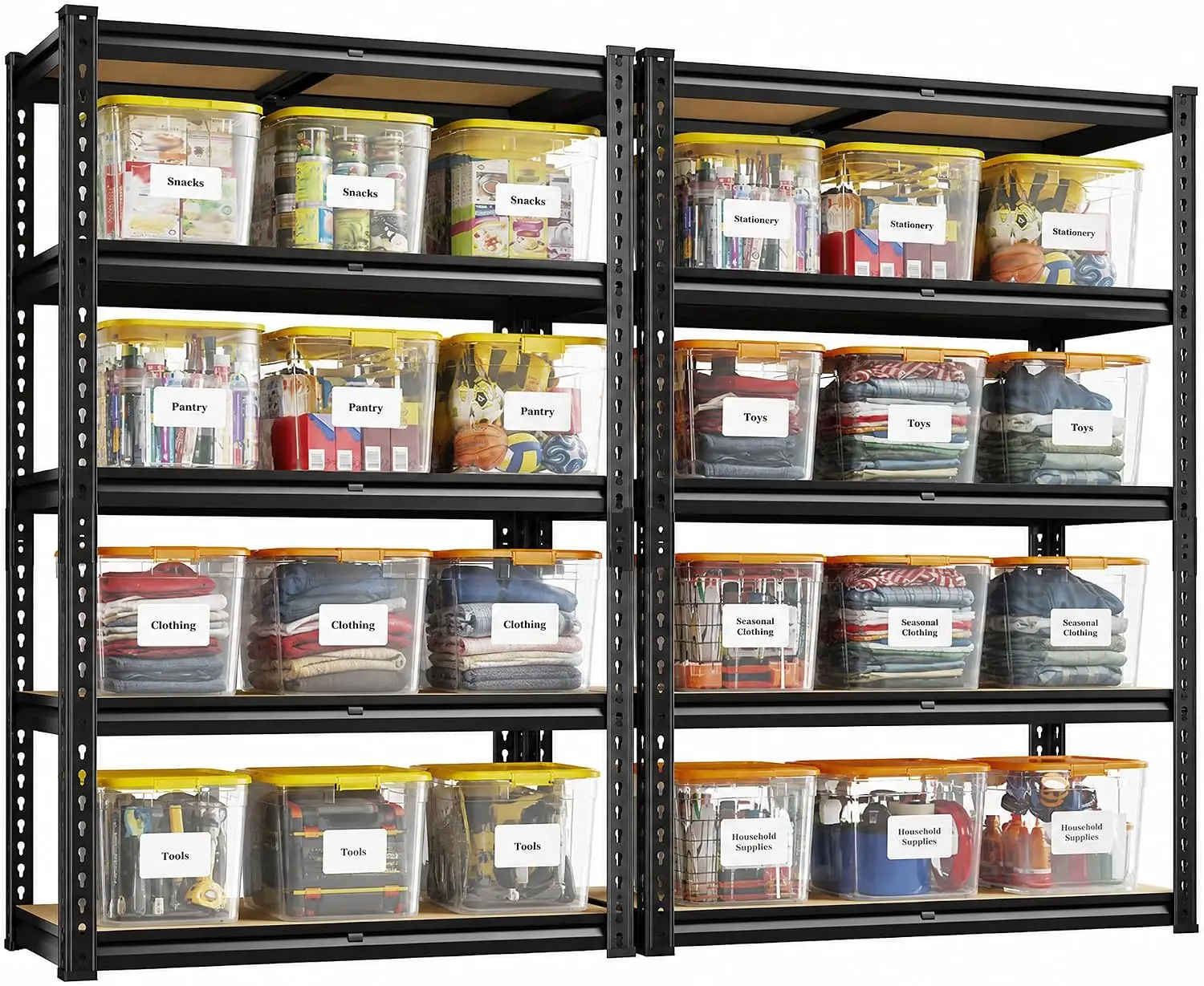 2個入り収納棚、5段ガレージシェルフ、高耐久性、耐荷重200 - Commercial Kitchen Warehouse のレビューと価格