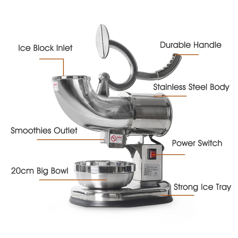 200W業務用高品質ステンレス製スラッシーメーカーアイスシェ - Slushy Machine のレビューと価格