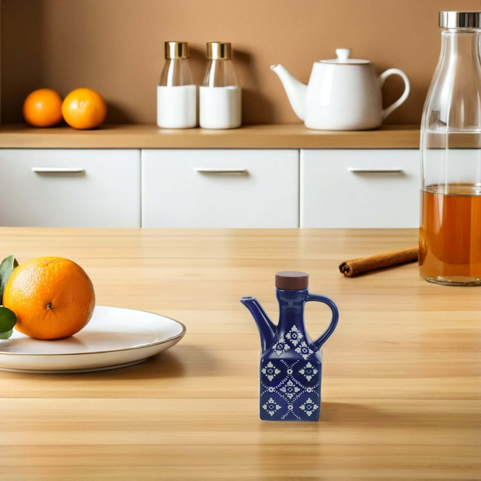 セラミック製オリーブオイルディスペンサーボトル 250ml  - Commercial Kitchen Japanese のレビューと価格