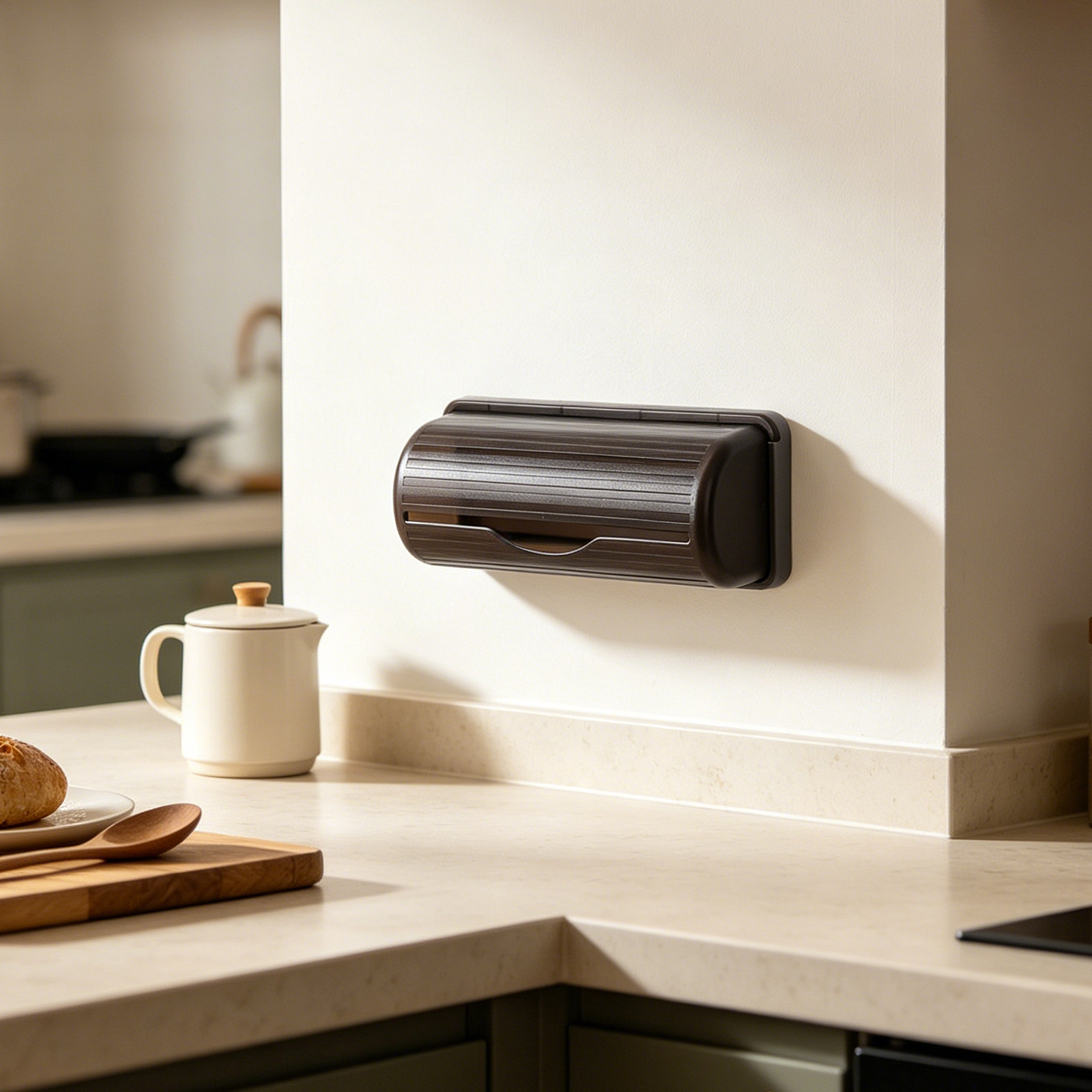 壁掛けゴミ袋ホルダー プラスチック製食料品ゴミ袋ディスペンサ - Commercial Kitchen Shed のレビューと価格